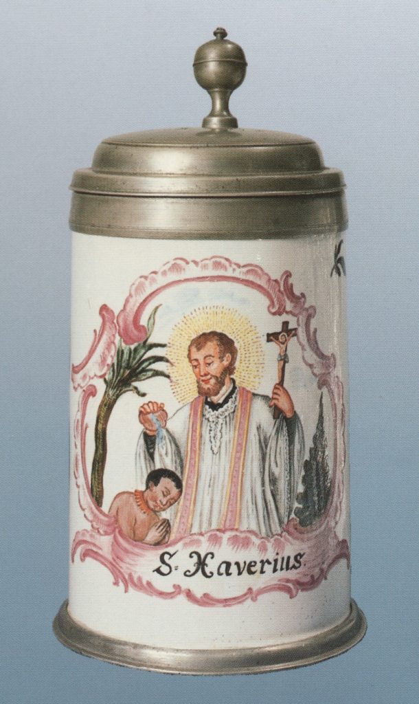 Schrezheimer Walzenkrug Johann Andreas Bechdolff um 1790 - H. 22 cm