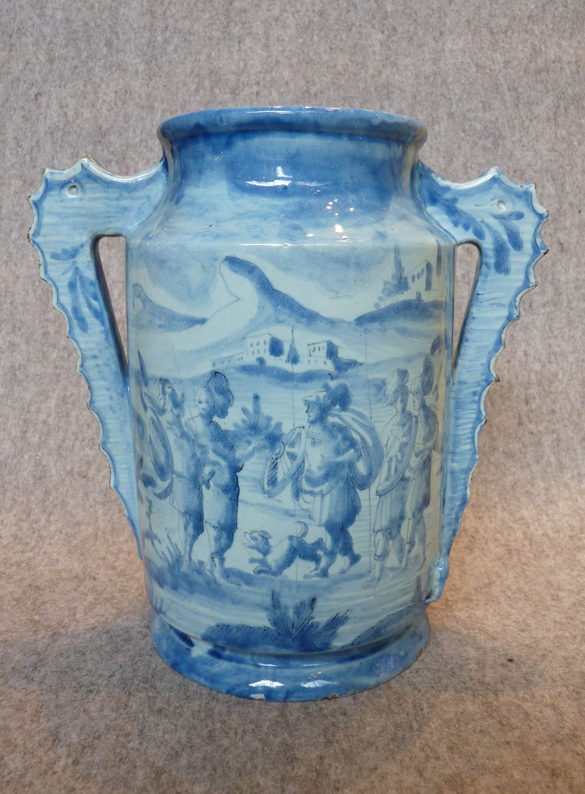 Albarello Italien Cantagalli um 1850 Peter Vogt Fayence und Steinzeug