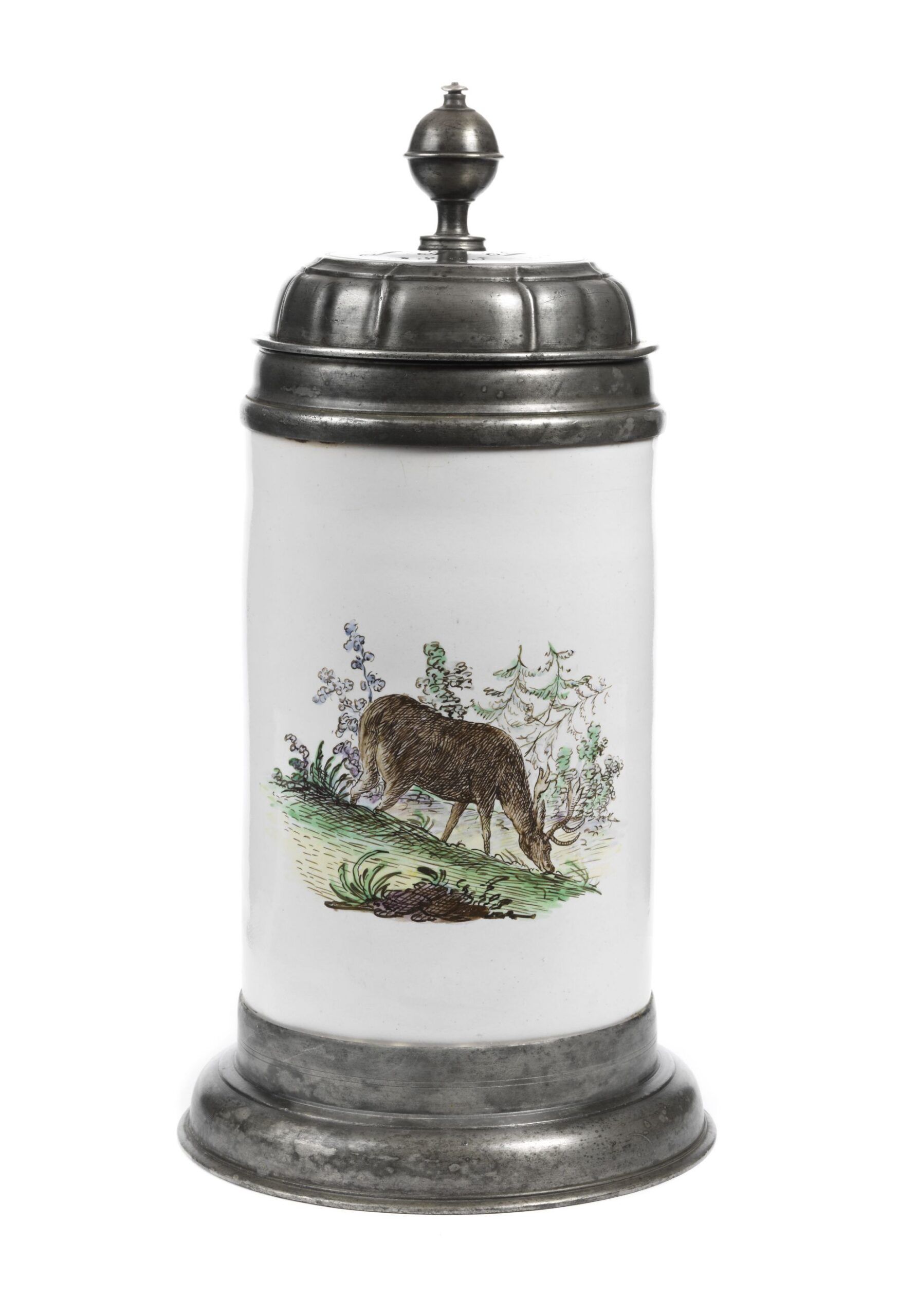 proskau-faience-tankard-hunting-18th