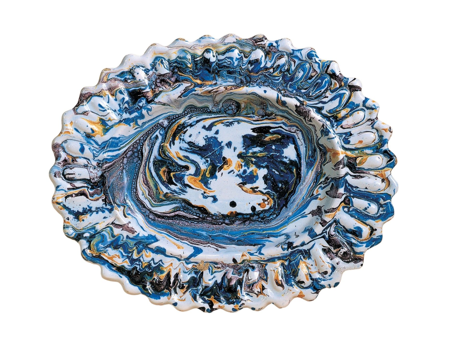 frankfurt-faience-dish-marbled-17th-century