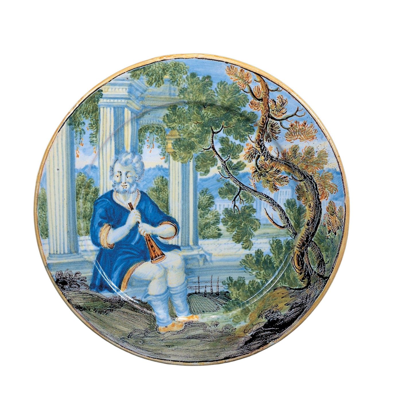maiolica-castelli-plate-18th-century