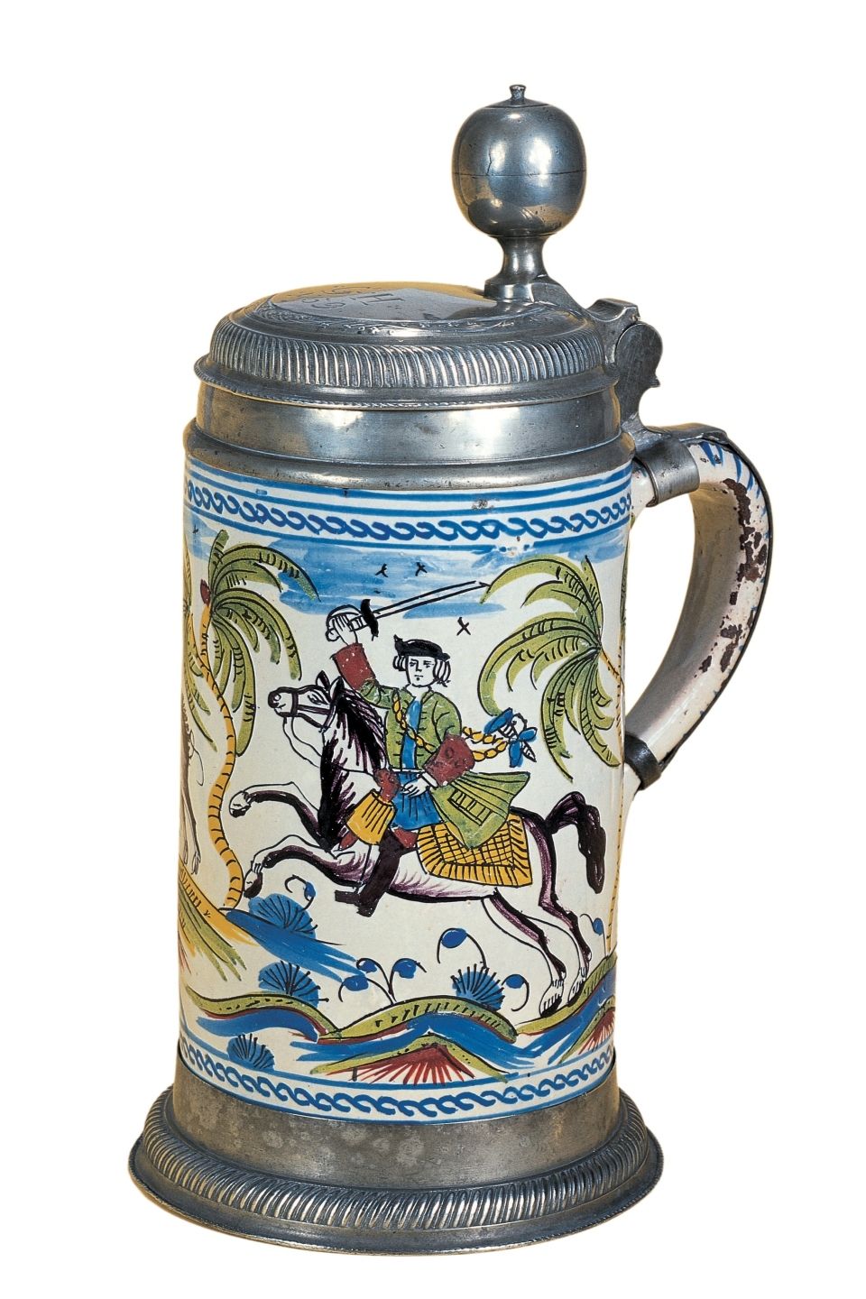 erfurt-faience-tankard-hunting-1739