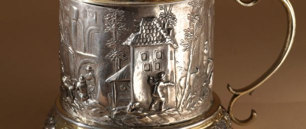 Augsburg Silver Tankard mid-17th century; mark of D. Schwestermüller