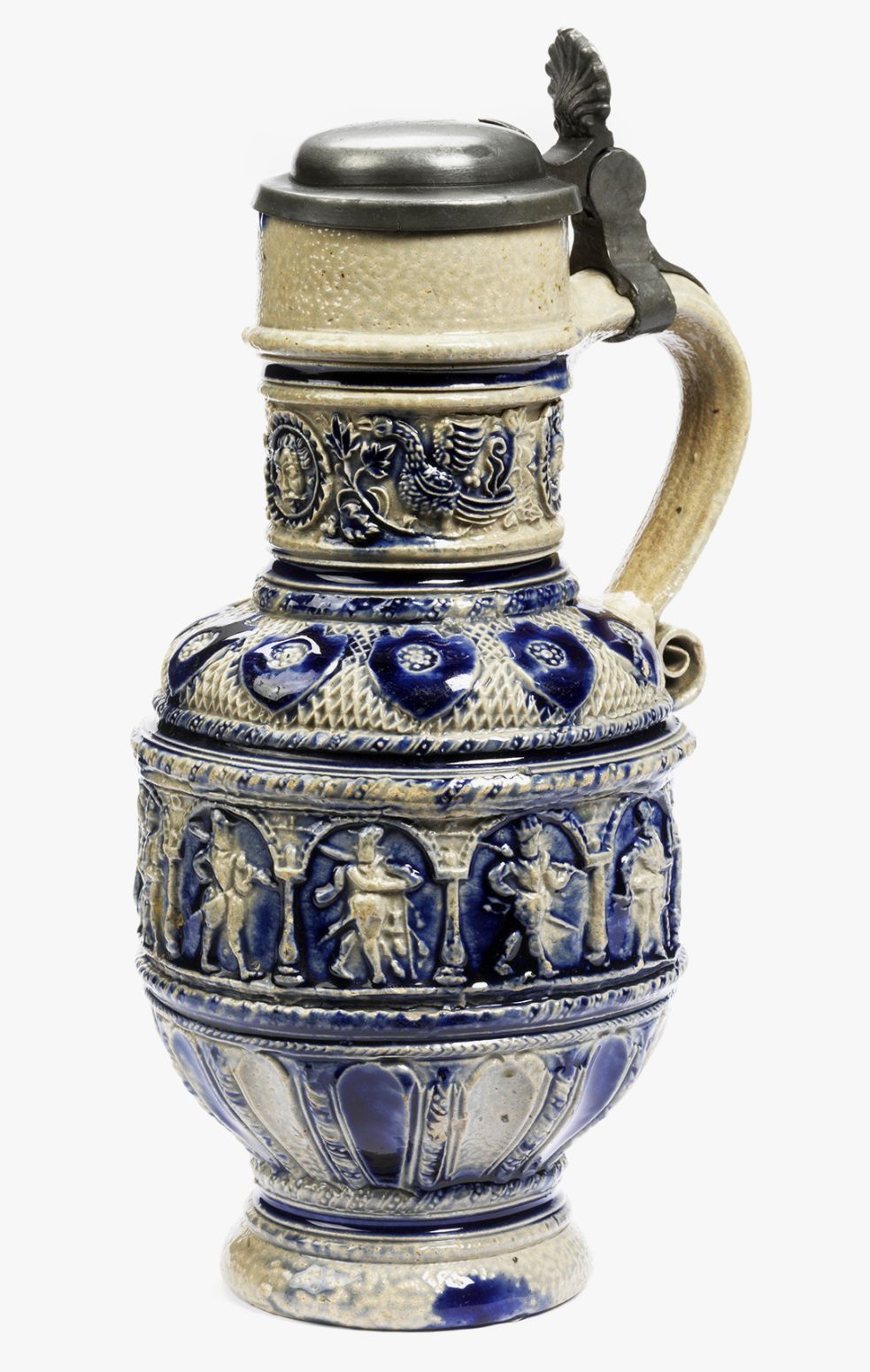 german-westerwald-stoneware-frieze-jug-dated-1598