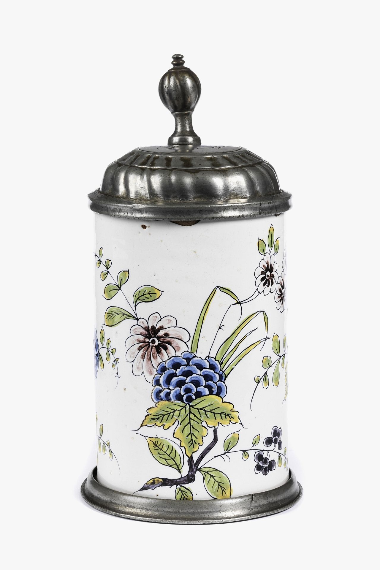 german-faience-goegging-tankard-18th-century