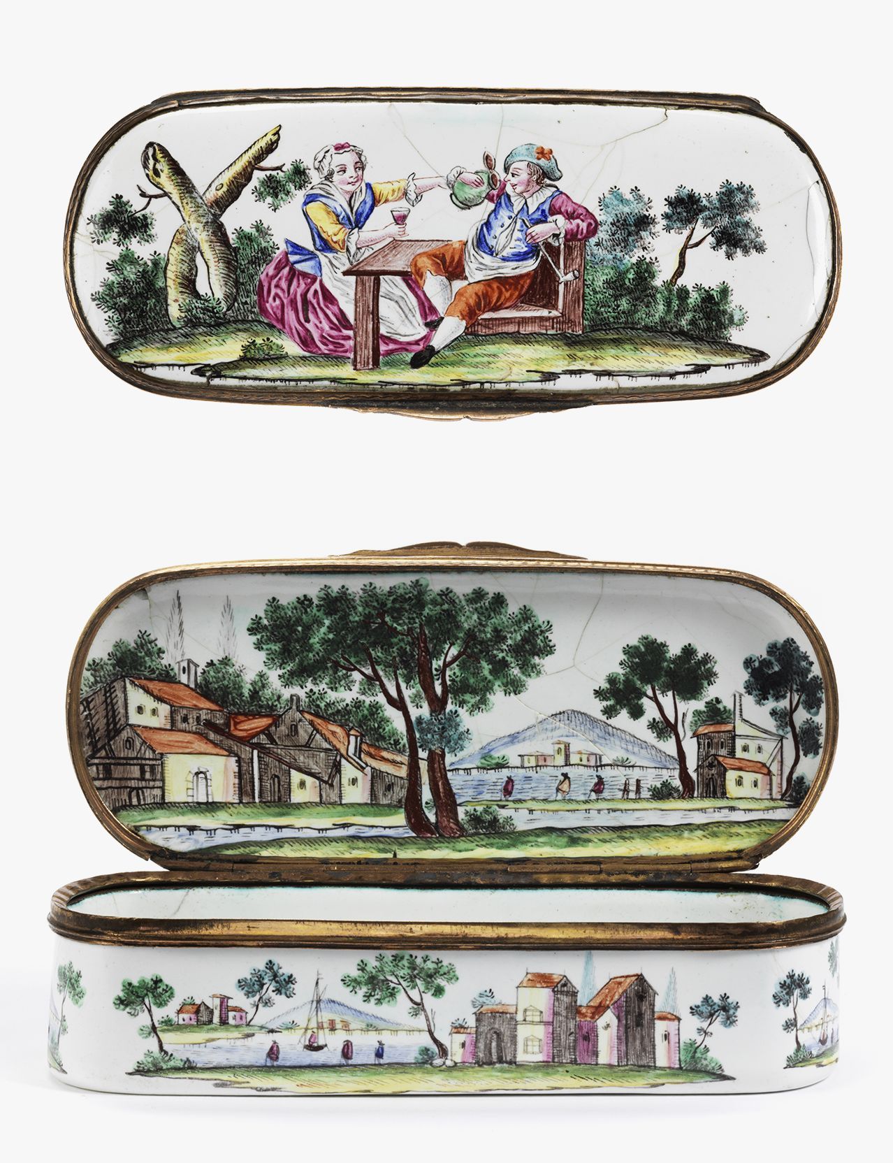 18-th-century-Ellwangen-enamel-snuff-box