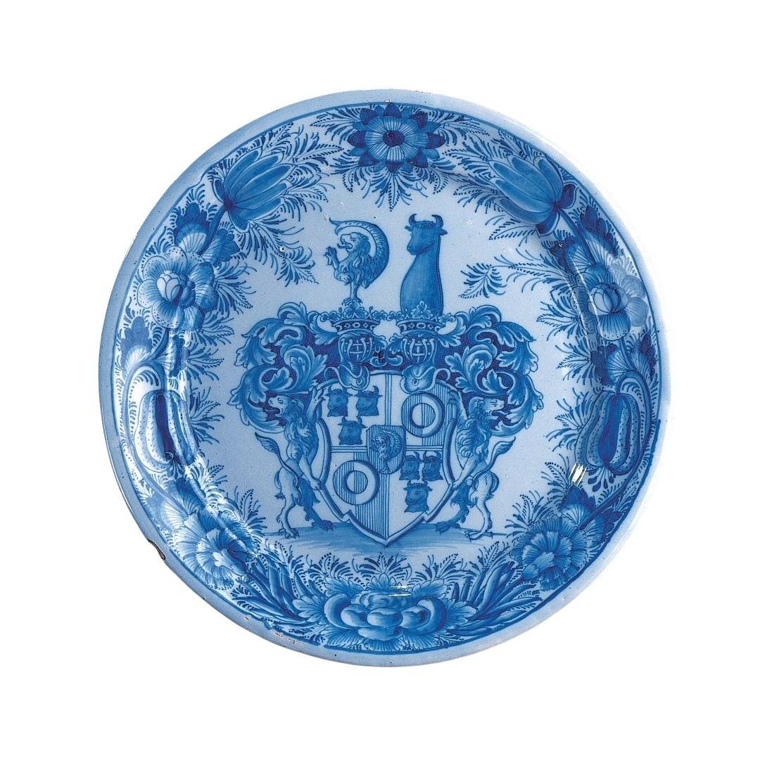 nuernberg-faience-armorial-plate-18th-century