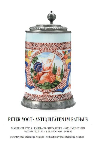 Peter Vogt Antiquitäten im Rathaus München Barock Fayence und Steinzeug