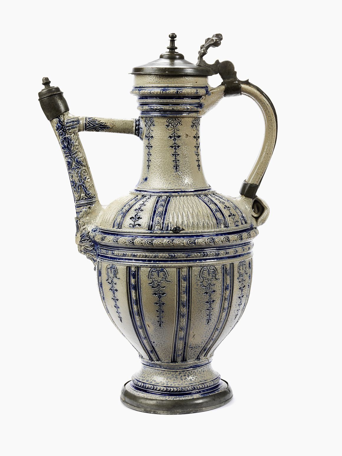 german-westerwald-stoneware-ewer-hilgers-16th-century