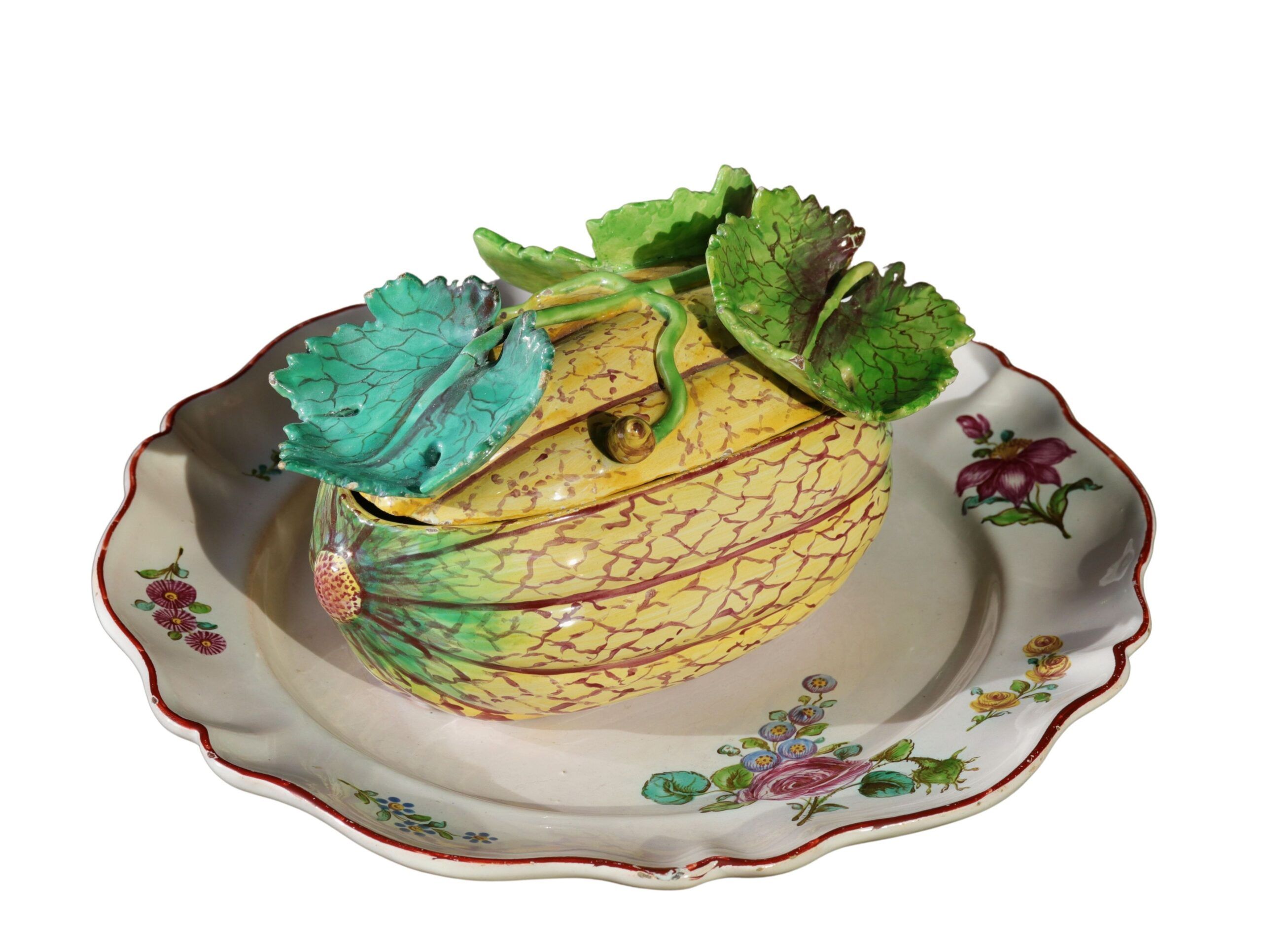 bayreuth-faience-tureen-melon-18th-century