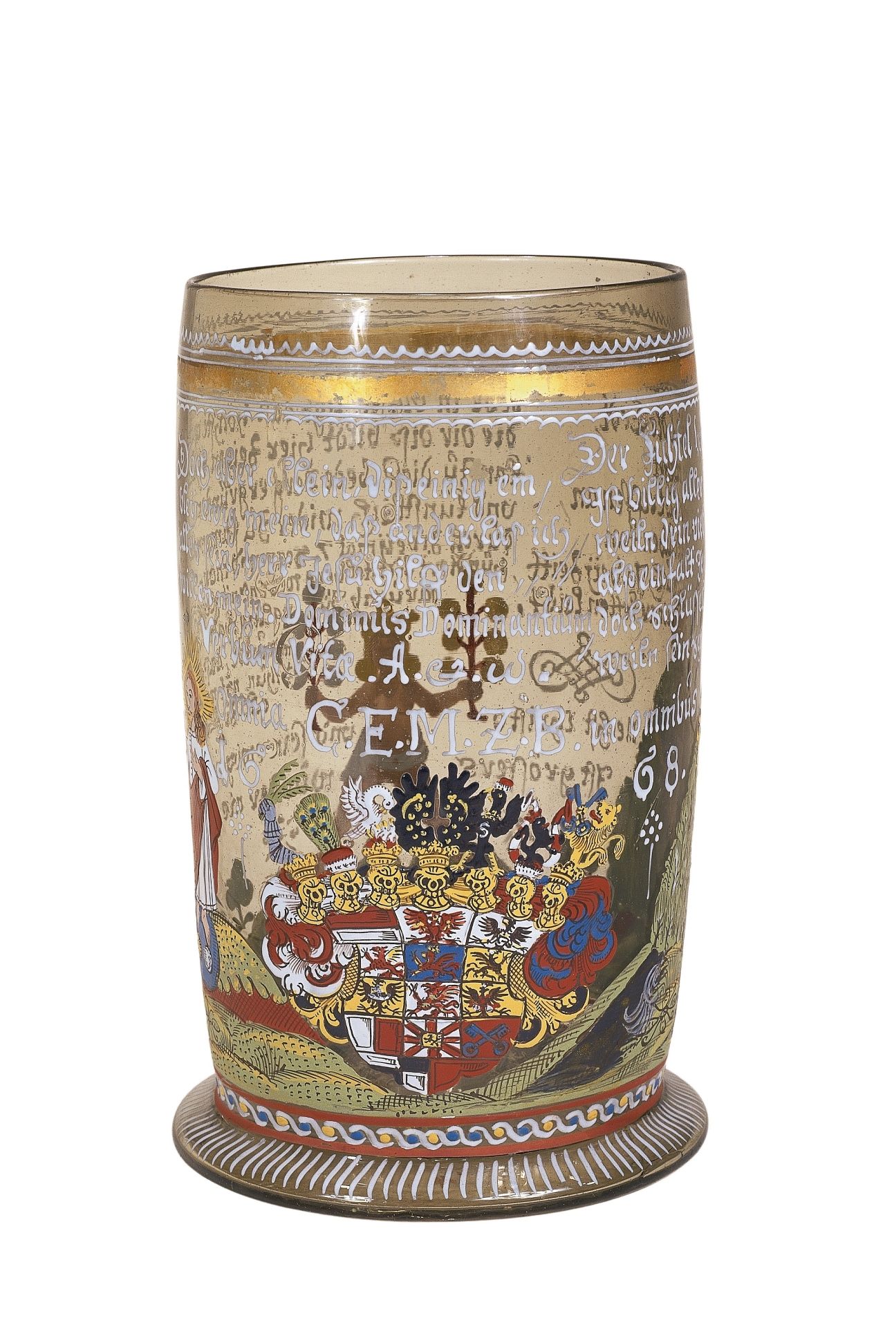 franconia-glas-tankard-dated-1668-coat-of-arms-elector-17th-century