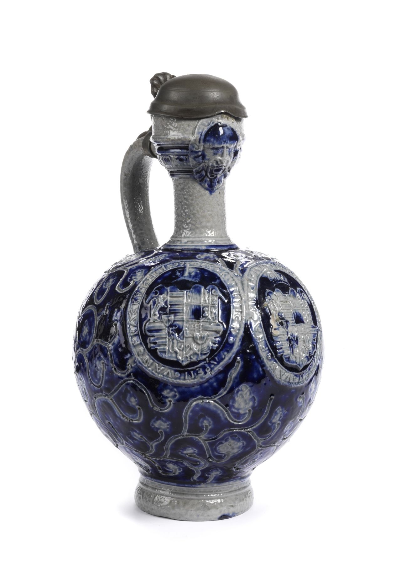 raeren-stoneware-crest-france-jug-dated-1597