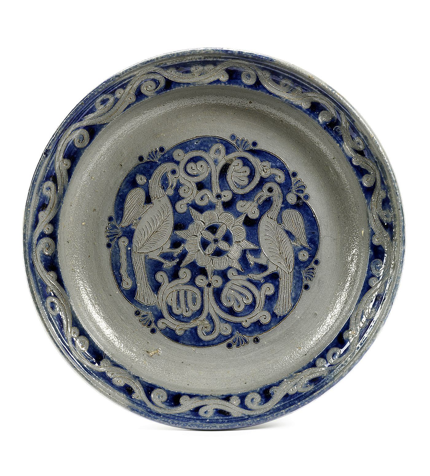westerwald-stoneware-dish-18th-century