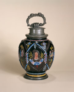 Dippoldiswalde-Annaberg-Steinzeugflasche datiert 1693