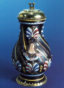 17th century-Dippoldiswalde-Annaberg-stoneware-stein ca 1680