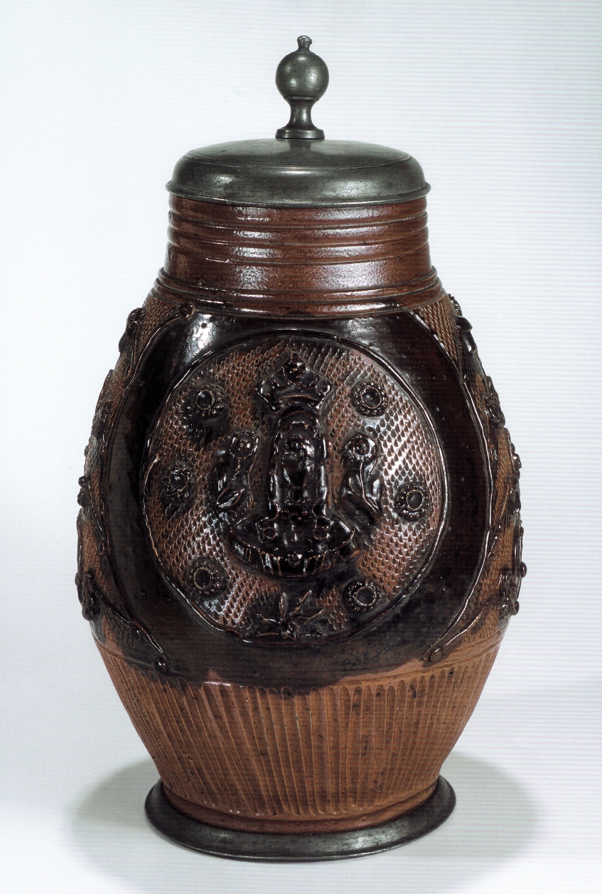 18th century saltglazed stoneware Muskau Birnkrug um 1760