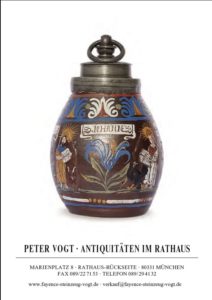 Peter Vogt Baroque Faience and Stoneware Ceramics and Works of Art Munich