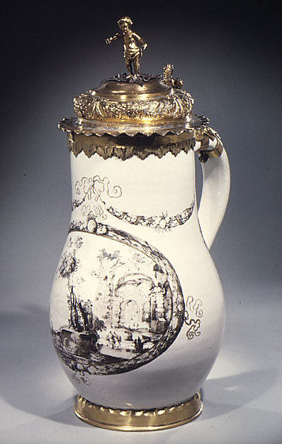 Johann Schaper Faience Jug ca. 1655 Metropolitan Museum http://www.metmuseum.org/art/collection/search/200894