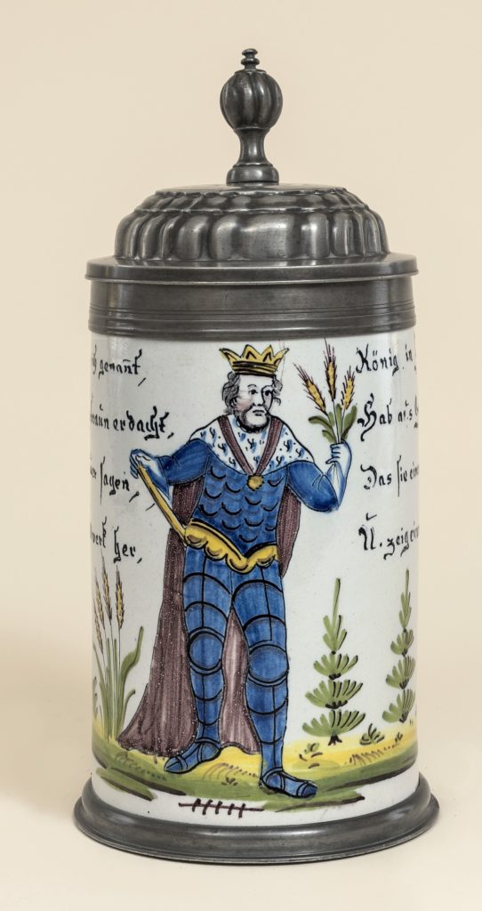 Schrezheimer Bierbrauerzunftkrug Gambrinus um 1790