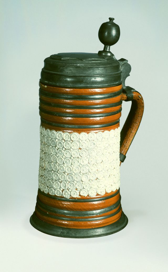 18th century Altenburg saltglazed Stoneware Tankard ca. 1720