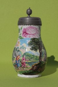 Pear-shaped Jug Wolfgang Rössler ca. 1690 Muffle-fired enamel colors