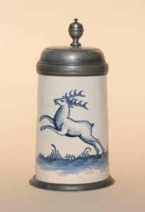 Bayreuth Tankard ca. 1760 Manufakturmarke „BPF“, H. 23 cm