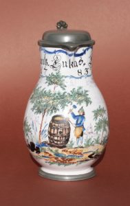 Durlach Faience Guild Jug ca. 1783