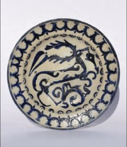 18th century Westerwald Saltglazed Stoneware Plate ca. 1740 D. 30 cm