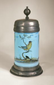 Offenbach Faience Tankard ca. 1810 - polychrome high fired colors