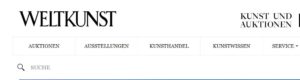 Weltkunst Online auktionen Ausstellungen Kunsthandel Experten