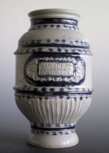 late 16th century-saltglazed-stoneware-apothecary-jar-Westerwald