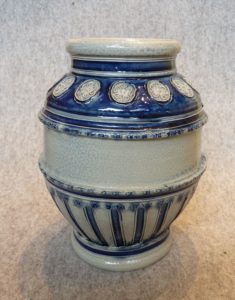 early 17th century-saltglazed-stoneware-apothecary-jar-Westerwald