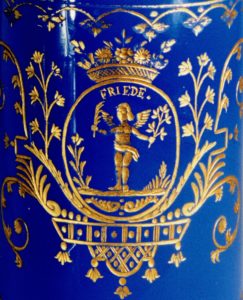 Böhmischer Glaskrug um 1750 Detail