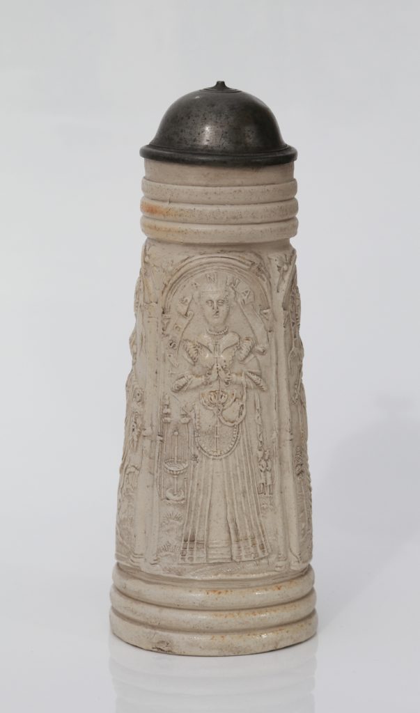 Siegburg salt glazed stoneware Schnelle dated 1565