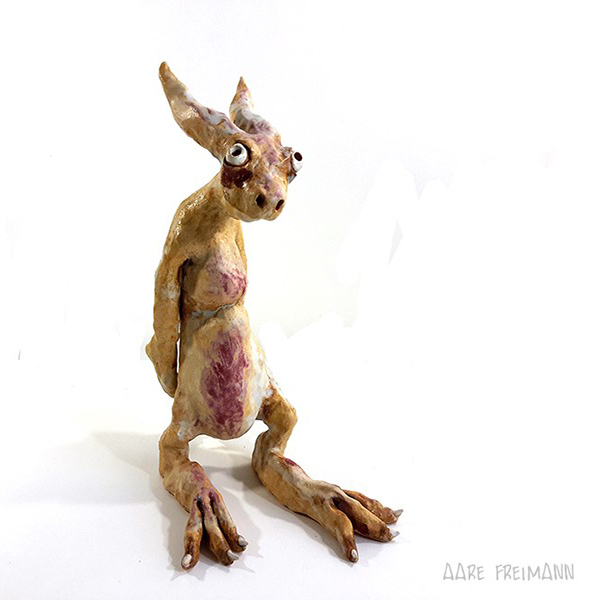 aare Freiman Ceramic Sculpture rabbit