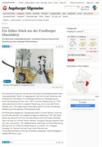 Augsburger Allgemeine 23 -02-18 friedberger fayence
