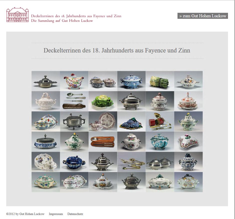 Terrinensammlung Gut Hohen Luckow