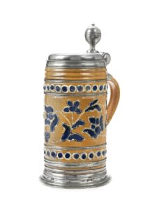 18th century Altenburg Saltglazed Stoneware Stein dated 1723