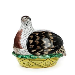 18th century Proskau Faience Tureen Quail