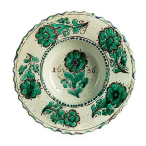17th century works of art Zittau Faience Charger