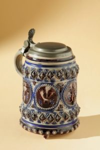 Rare-late-17th-century-Westerwald-Salt-Glazed-Stoneware-tankard-with-saints