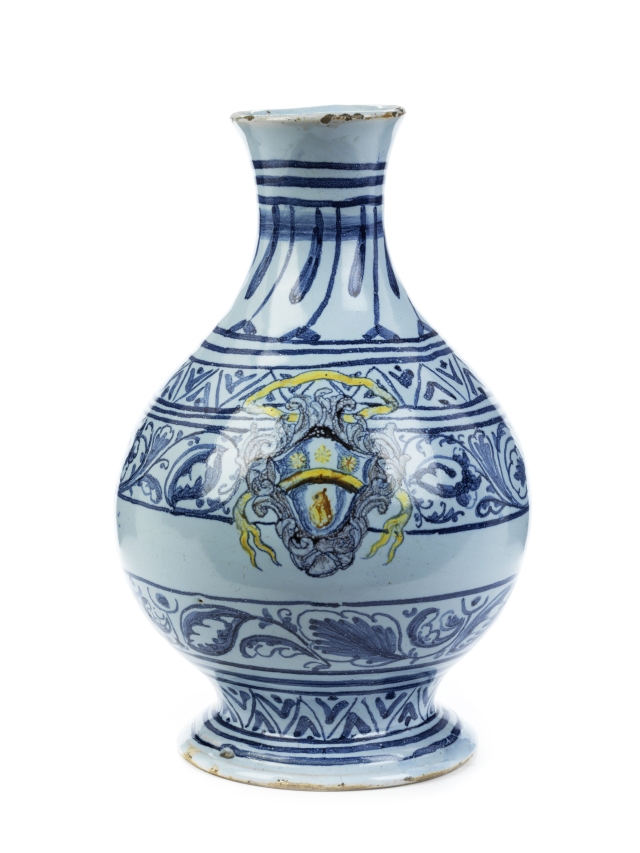 vaso maiolica Faenza XVIII Sec