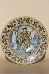 17th Century Castelli Majolica Plate