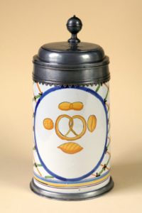 18th century Crailsheim Faience Tankard Bakers guilt
