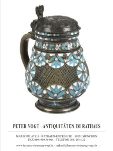 Peter Vogt Munich Fayence Stoneware catalogue 2022