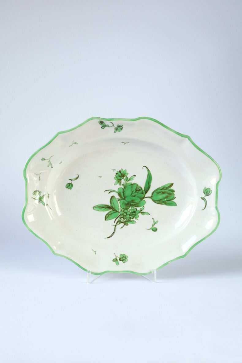 Wiesbaden Faience Charger Green 18th century