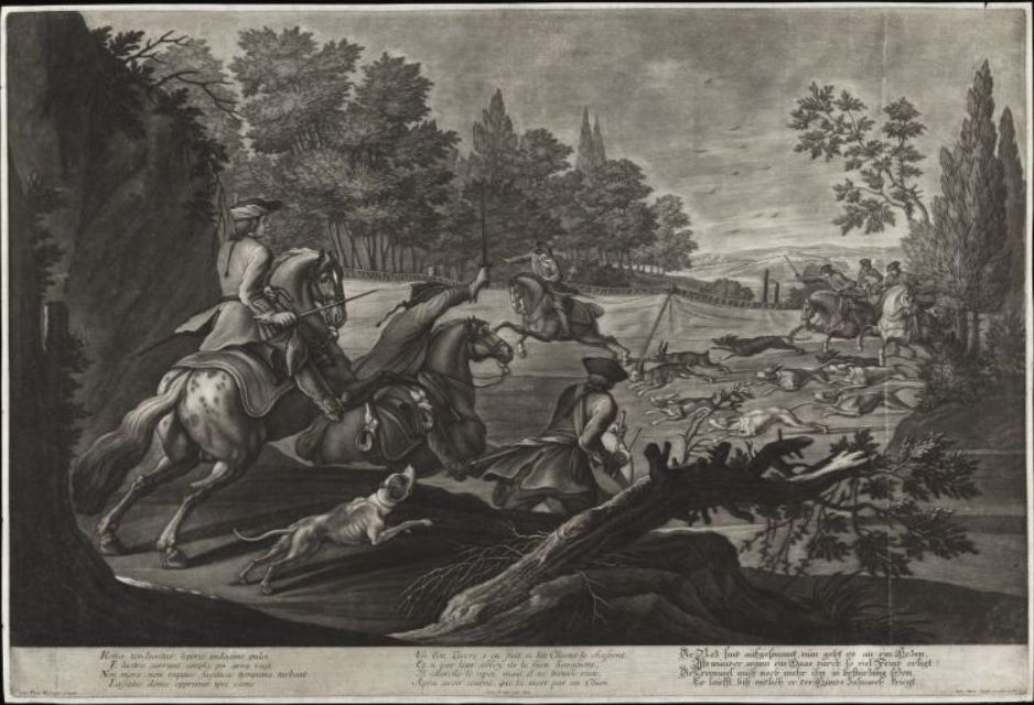 Herzog-Anton-Ulrich-Museum-Johann-Elias-Ridinger-AB-1.21-Treibjagd-Die-Nez-sind-aufgespannt