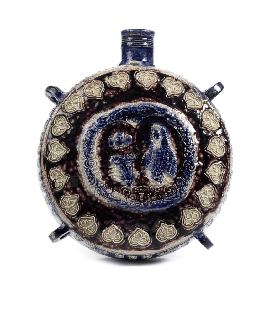 westerwald-stoneware-pilgrims-bottle-ca.1680